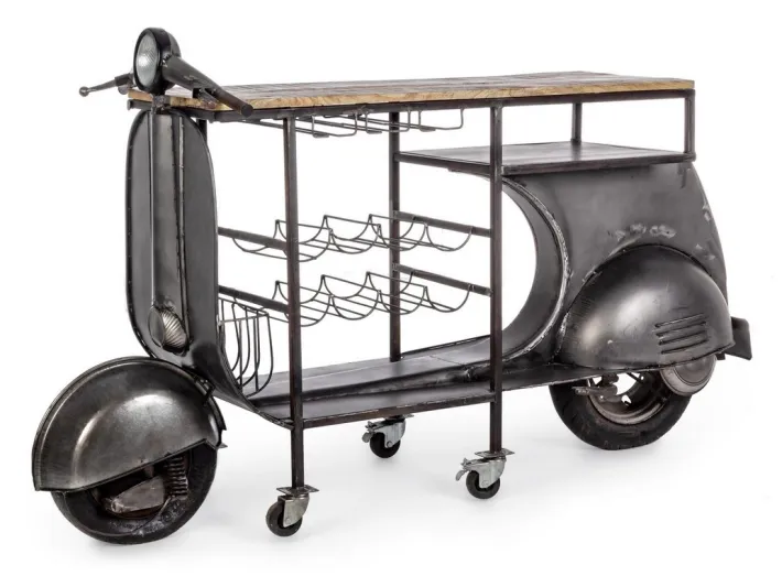 Bizzotto Carrelli Ed Espositori>MOBILE BAR IN METALLO - VESPA REPLICA