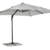 Bizzotto Ombrelloni>OMBRELLONE BRACCIO CON LED IN ALLUMINIO 3X3 ANTRACITE - INES