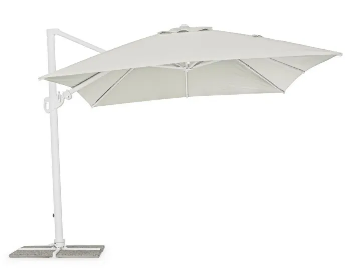 Bizzotto Ombrelloni>OMBRELLONE BRACCIO IN ALLUMINIO 3X4 BIANCO - EDEN