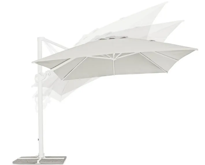 Bizzotto Ombrelloni>OMBRELLONE BRACCIO IN ALLUMINIO 3X4 BIANCO - EDEN