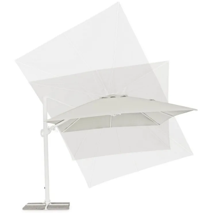Bizzotto Ombrelloni>OMBRELLONE BRACCIO IN ALLUMINIO 3X4 BIANCO - EDEN
