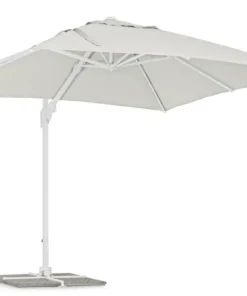 Bizzotto Ombrelloni>OMBRELLONE BRACCIO IN ALLUMINIO 3X3 BIANCO - EDEN