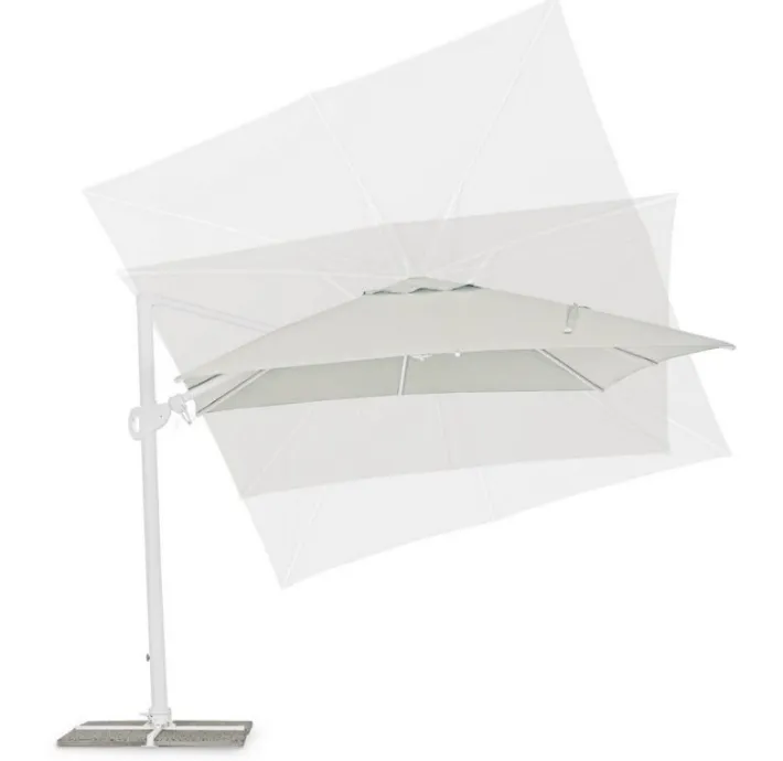 Bizzotto Ombrelloni>OMBRELLONE BRACCIO IN ALLUMINIO 3X3 BIANCO - EDEN