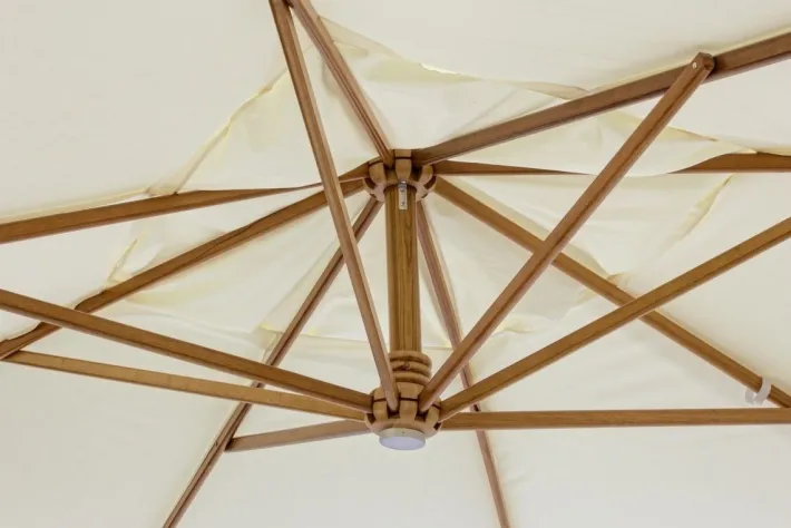 Bizzotto Ombrelloni>OMBRELLONE BRACCIO IN LEGNO 3X4 ECRU - CAPUA