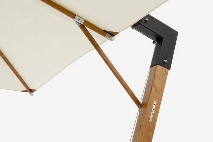 Bizzotto Ombrelloni>OMBRELLONE BRACCIO IN LEGNO 3X4 ECRU - CAPUA