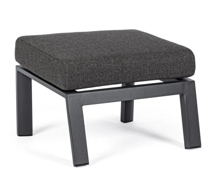 Bizzotto Pouf Da Esterno>OTTOMAN IN ALLUMINIO ANTRACITE JX55 - KLEDI