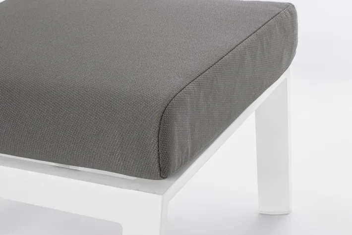 Bizzotto Pouf Da Esterno>OTTOMAN IN ALLUMINIO BIANCO JX11 - KLEDI