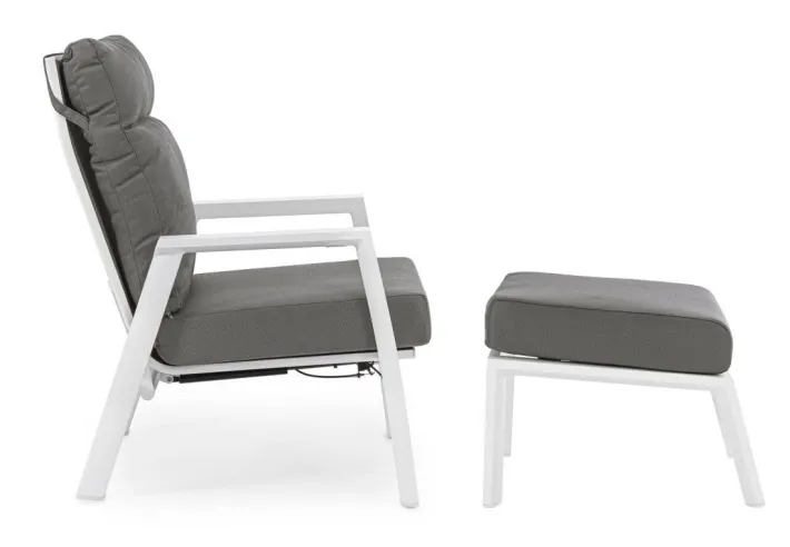 Bizzotto Pouf Da Esterno>OTTOMAN IN ALLUMINIO BIANCO JX11 - KLEDI