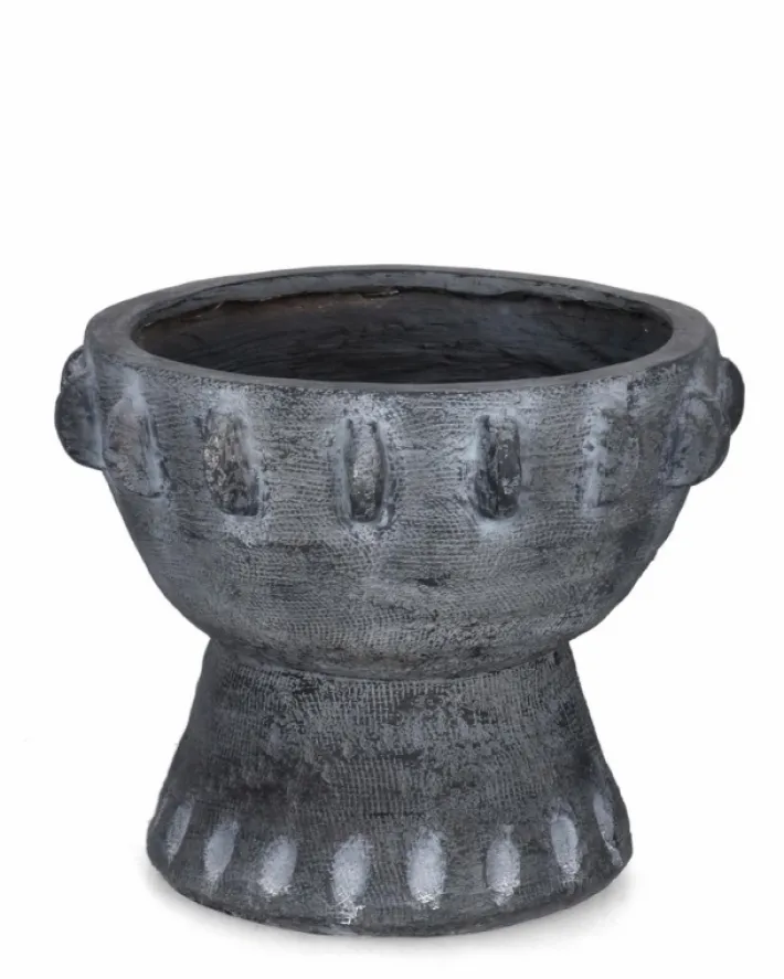 Bizzotto Vasi E Coprivasi>P. VASO BUCCHERO TONDO GRIGIO D39