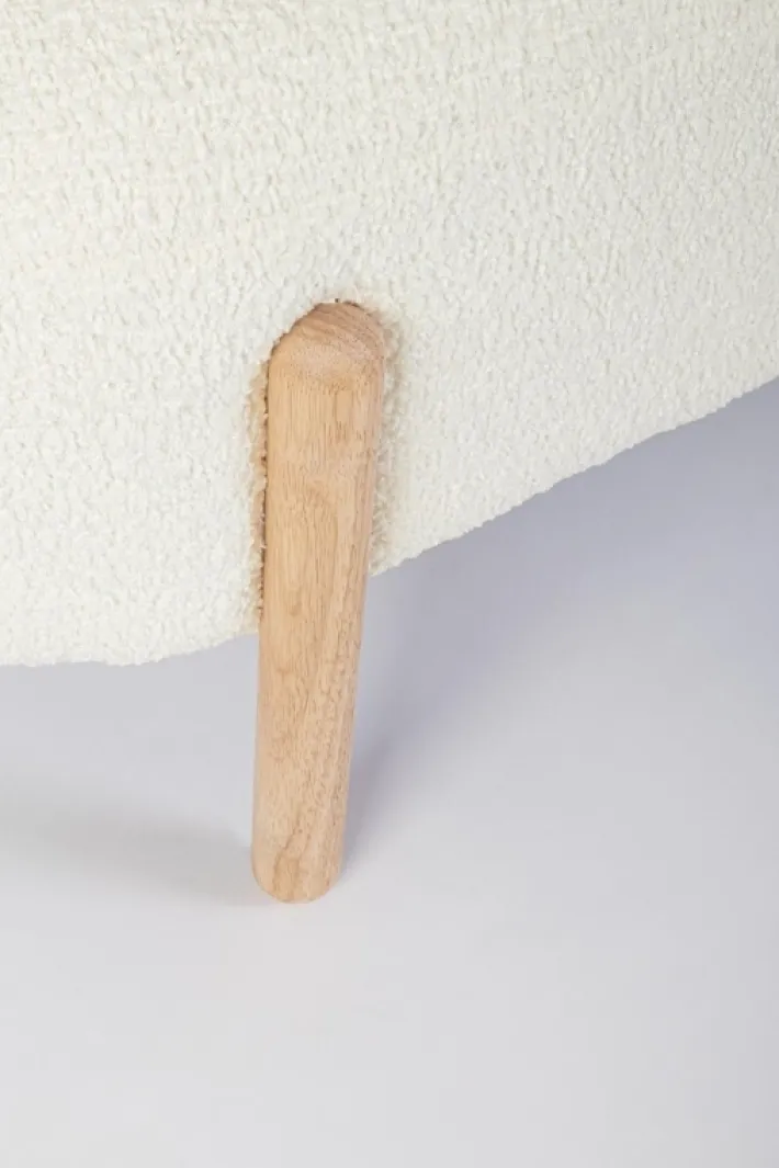 Bizzotto Panche>PANCA EFFETTO BOUCLE' BIANCO - DAYLA