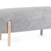 Bizzotto Panche>PANCA EFFETTO BOUCLE' GRIGIO CHIARO - DAYLA