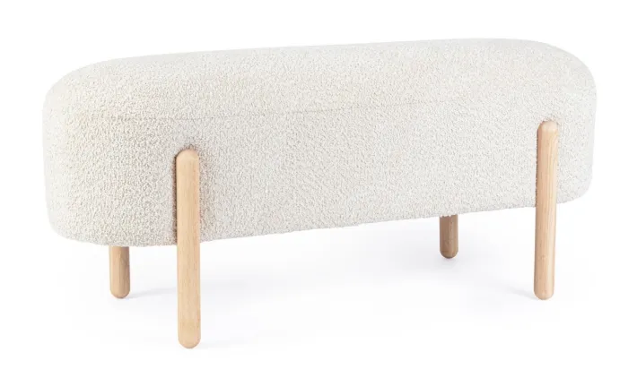 Bizzotto Panche>PANCA EFFETTO BOUCLE' NATURALE - DAYLA