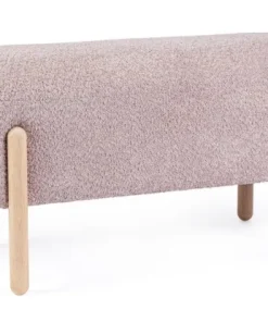 Bizzotto Panche>PANCA EFFETTO BOUCLE' ROSA ANTICO - DAYLA