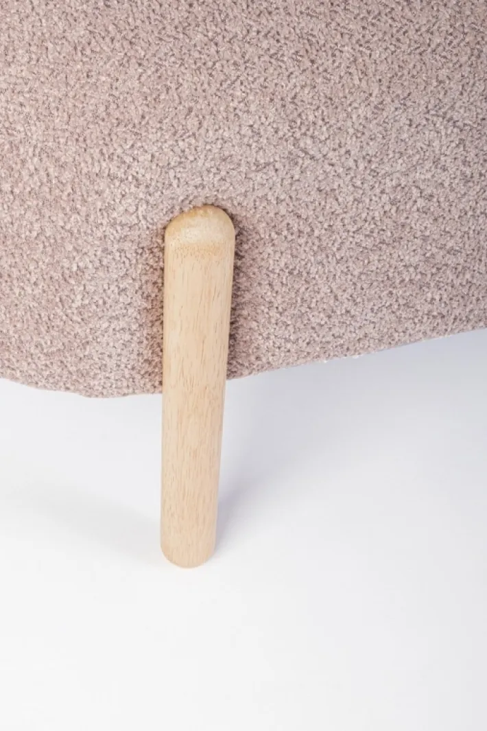 Bizzotto Panche>PANCA EFFETTO BOUCLE' ROSA ANTICO - DAYLA