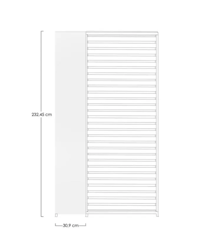 Bizzotto Pergole E Gazebo>PANNELLO VERTICALE PERGOLA OCEAN BIANCO