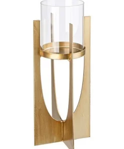 Bizzotto Portacandele>P.CANDELA ADHIRA ORO H30