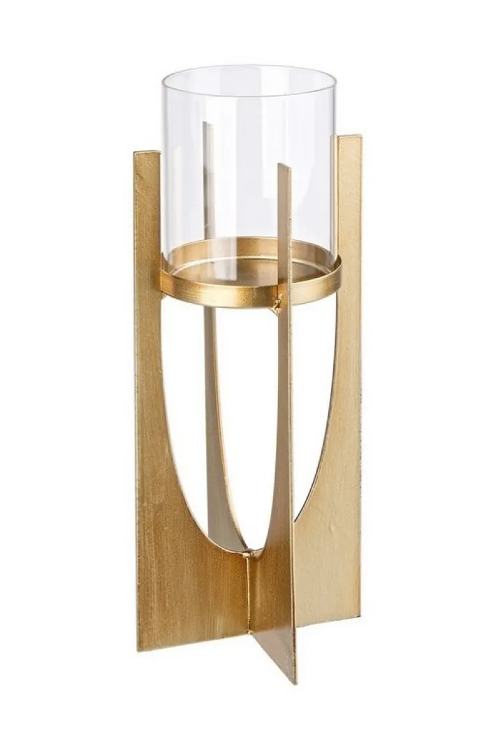 Bizzotto Portacandele>P.CANDELA ADHIRA ORO H30