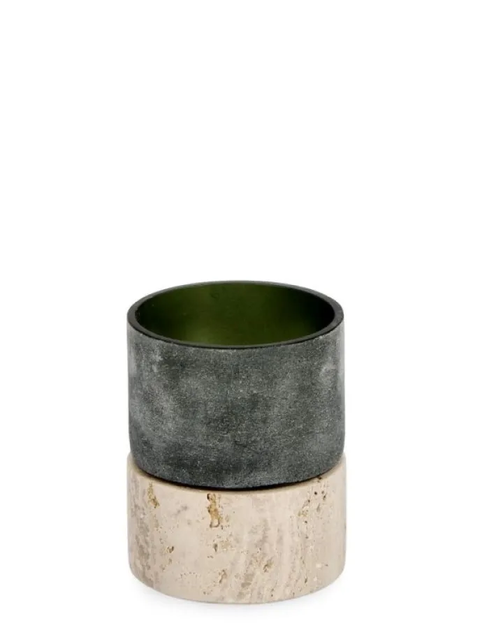 Bizzotto Portacandele>P.CANDELA MIRISSA VERDE H8,5