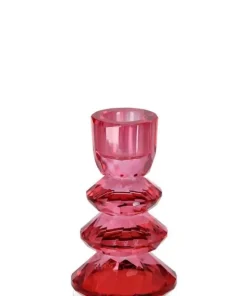 Bizzotto Vasi E Portacandele Natalizi>P.CANDELA 1P ELDRID VT ROSSO D6X11H