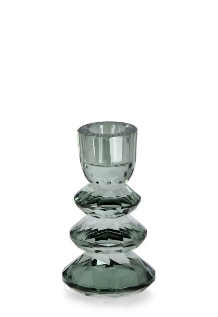 Bizzotto Vasi E Portacandele Natalizi>P.CANDELA 1P ELDRID VT VERDE D6X11H
