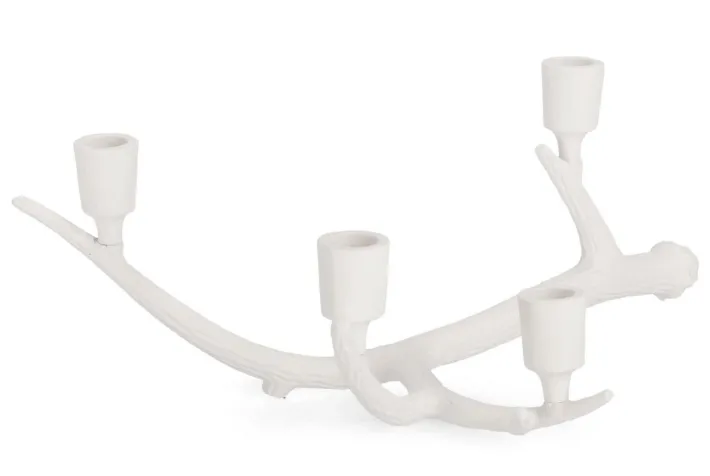 Bizzotto Portacandele>P.CANDELA 4P HISAR BIANCO H16,5