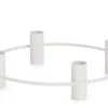 Bizzotto Portacandele>P.CANDELA 4P HISAR TO BIANCO D25