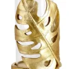 Bizzotto Portacandele>P.CANDELA PALONG FOGLIA MONSTERA ORO H23