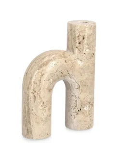 Bizzotto Portacandele>P.CANDELA TIKAR MARMO BEIGE