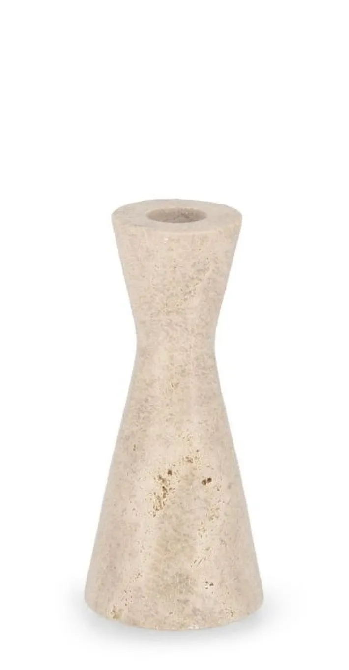 Bizzotto Portacandele>P.CANDELA TIRAK TRAVERTINO BEIGE H15