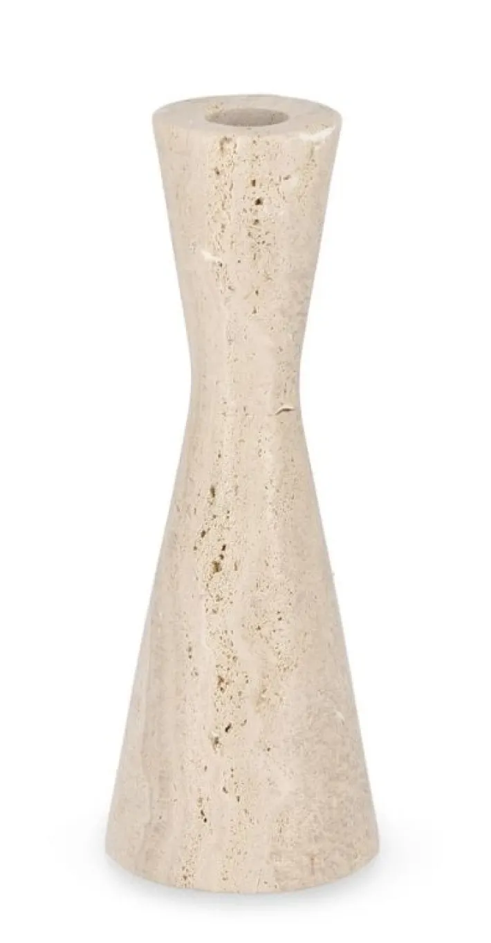 Bizzotto Portacandele>P.CANDELA TIRAK TRAVERTINO BEIGE H20