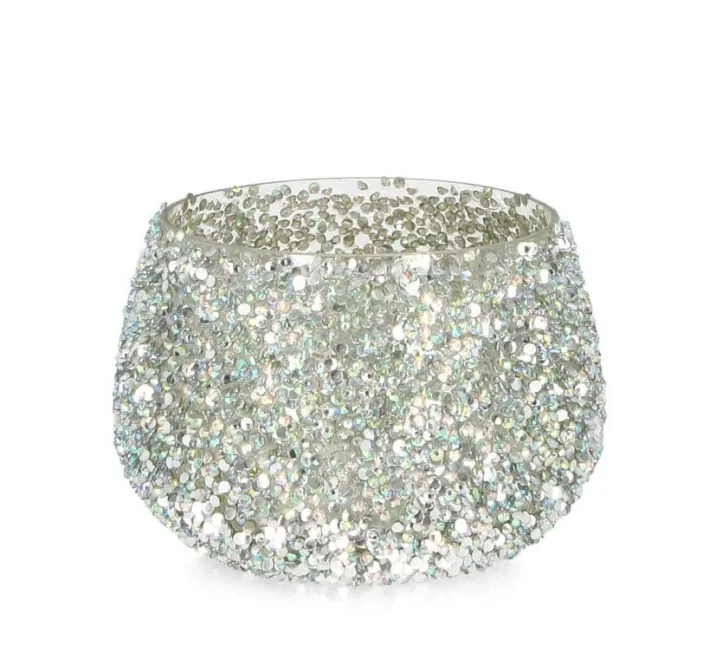 Bizzotto Vasi E Portacandele Natalizi>P.CANDELA VT BRILLANT ARGENTO D12X8,5H