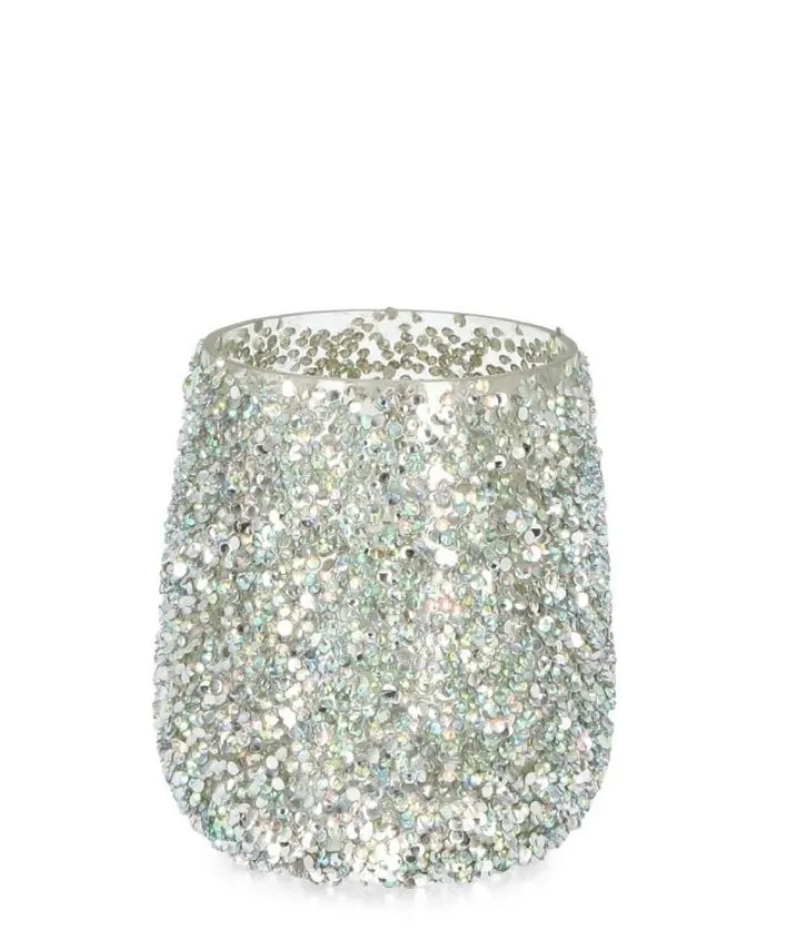 Bizzotto Vasi E Portacandele Natalizi>P.CANDELA VT BRILLANT ARGENTO D10X12H