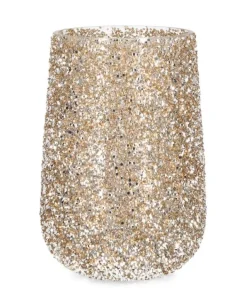 Bizzotto Vasi E Portacandele Natalizi>P.CANDELA VT BRILLANT ORO D18,5X27H