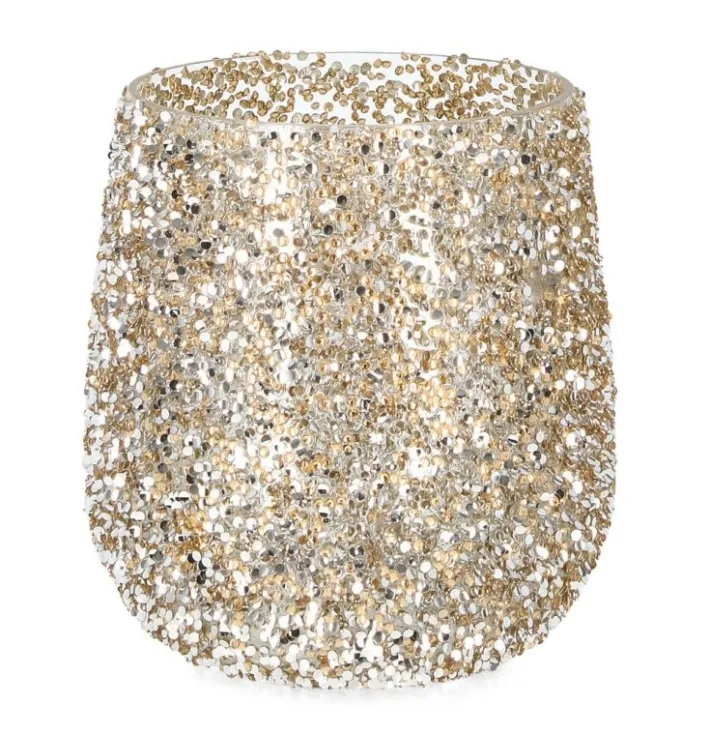 Bizzotto Vasi E Portacandele Natalizi>P.CANDELA VT BRILLANT ORO D15X17H