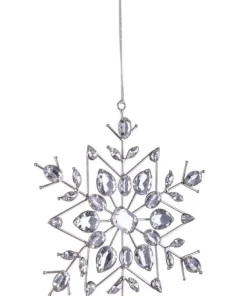 Bizzotto Pendagli>PENDAGLIO BEAD FIOCCO NEVE 6P ARG 19X19