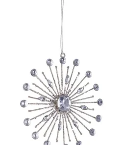 Bizzotto Pendagli>PENDAGLIO BEAD FIOCCO NEVE 16P ARG 15X15