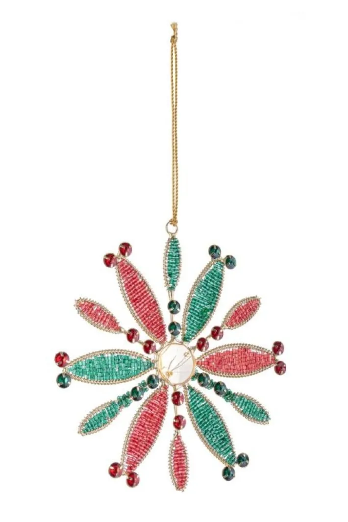 Bizzotto Pendagli>PENDAGLIO BEAD FIOCCO NEVE 12P ROS 15X15