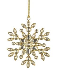 Bizzotto Pendagli>PENDAGLIO JEXON FIOCCO NEVE 6P ORO 11X11