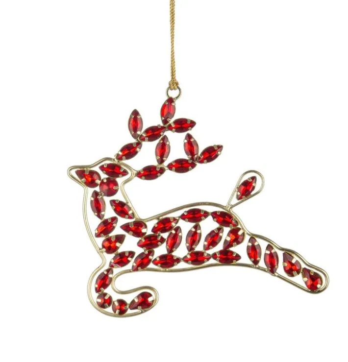 Bizzotto Pendagli>PENDAGLIO KAYLEN RENNA ROSSO 12X14