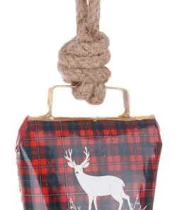 Bizzotto Pendagli>PENDAGLIO WENDI CAMPANA TARTAN RENNA BIA