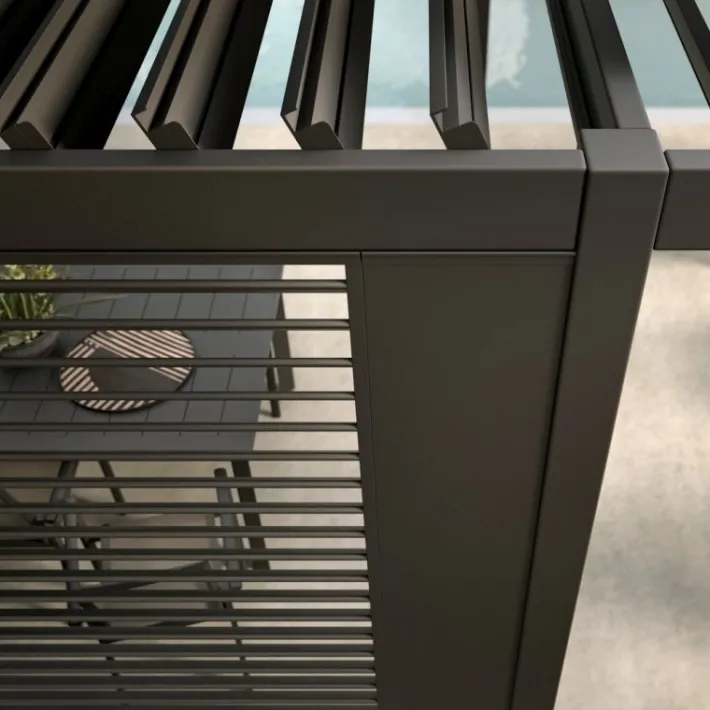 Bizzotto Pergole E Gazebo>PERGOLA OCEAN 3.6X7.2 ANTRACITE