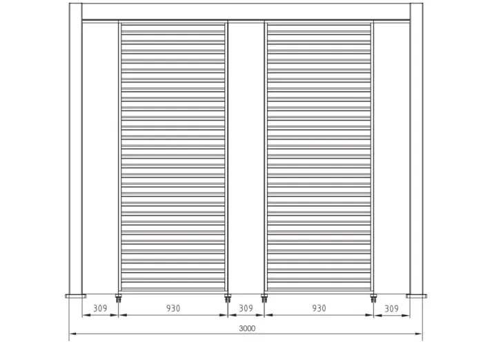 Bizzotto Pergole E Gazebo>PERGOLA OCEAN 3X3 BIANCO