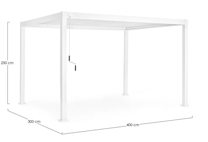 Bizzotto Pergole E Gazebo>PERGOLA OCEAN 3X4 BIANCO