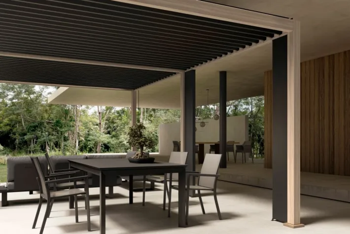 Bizzotto Pergole E Gazebo>PERGOLA OCEAN 3.6X6 NATURAL-ANTRACITE