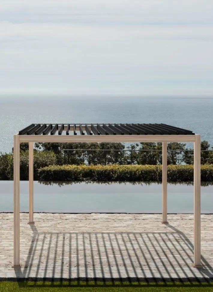 Bizzotto Pergole E Gazebo>PERGOLA OCEAN 3X4 NATURAL-ANTRACITE