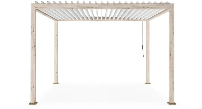 Bizzotto Pergole E Gazebo>PERGOLA OCEAN 3.6X3.6 RUSTIC-BIANCO