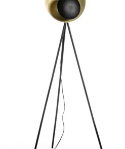 Bizzotto Piantane>PIANTANA DESIGN TREPPIEDE NERO-ORO H156