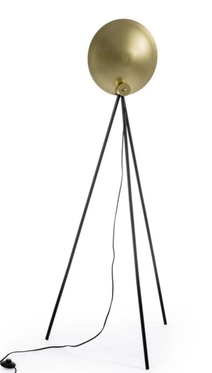 Bizzotto Piantane>PIANTANA DESIGN TREPPIEDE NERO-ORO H156