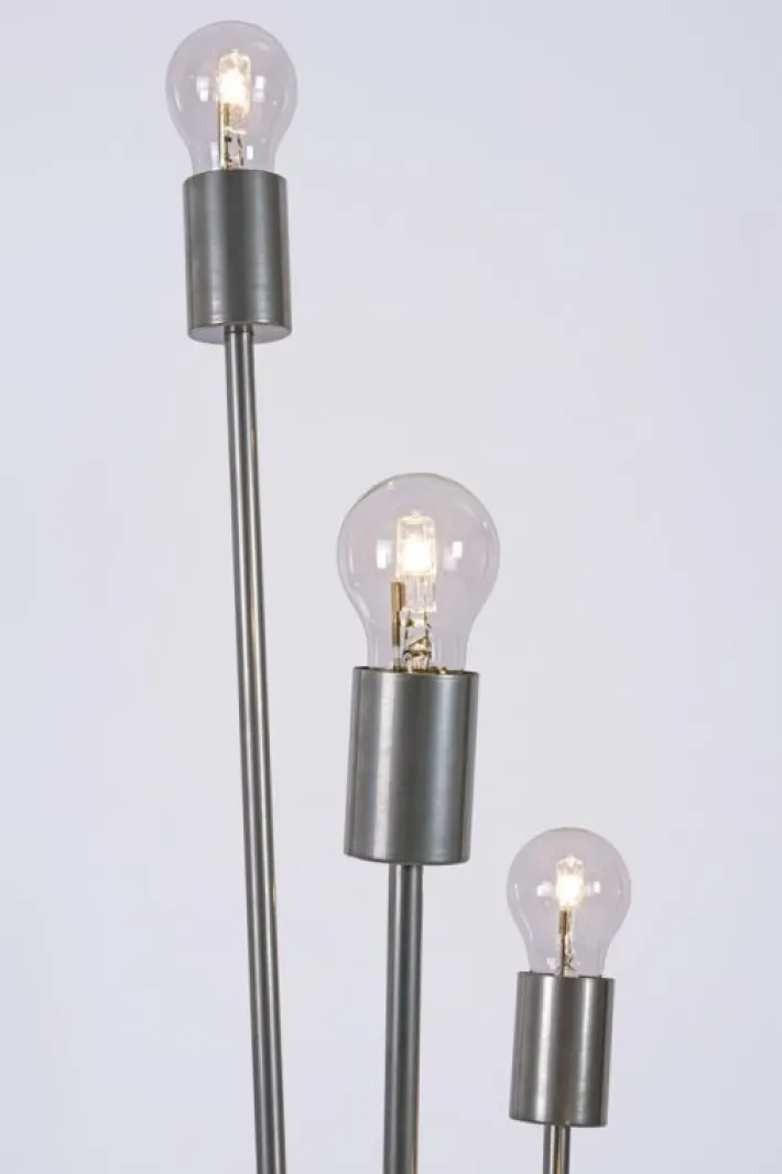 Bizzotto Piantane>PIANTANA FIACCOLA 5LUCI ARGENTO H155
