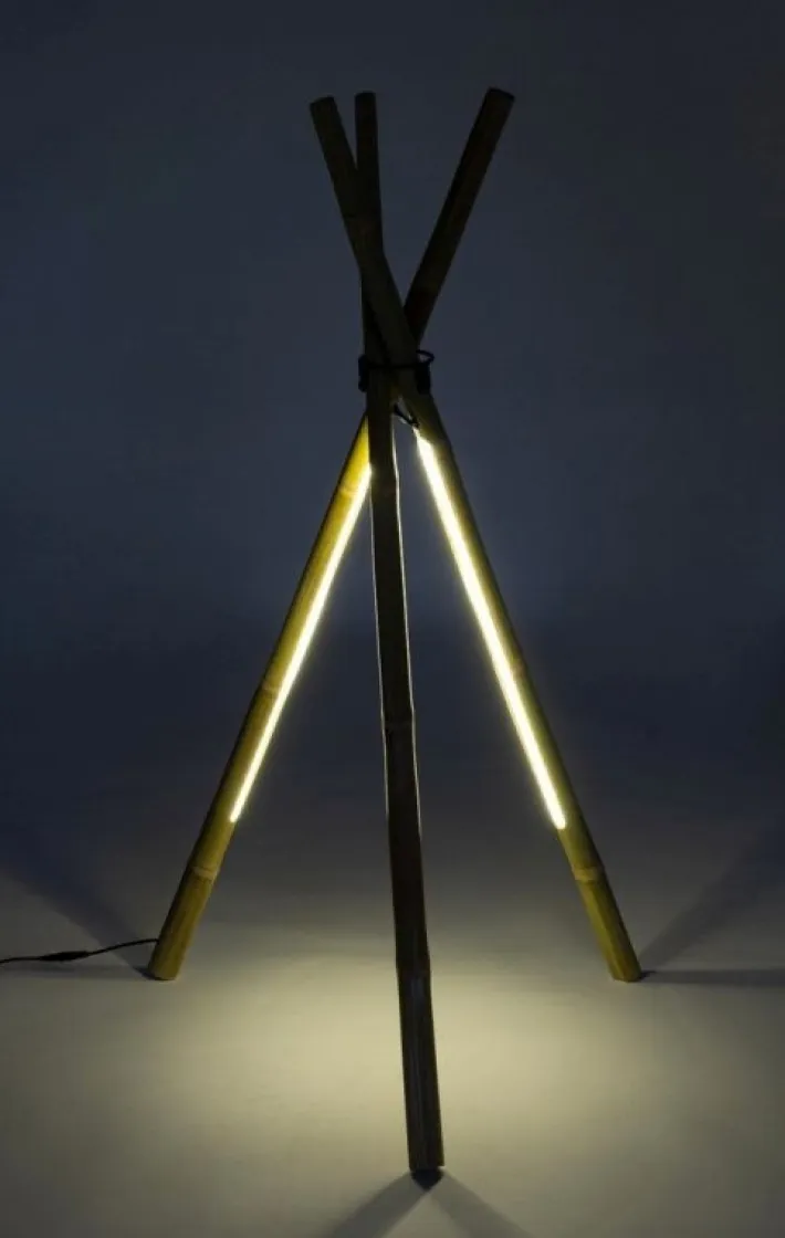 Bizzotto Piantane>PIANTANA LED TREPPIEDE BAMBOO H109